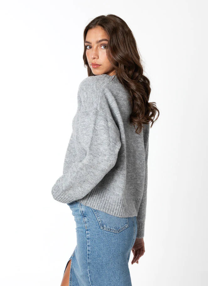 C'est Moi Crop V-Neck Sweater