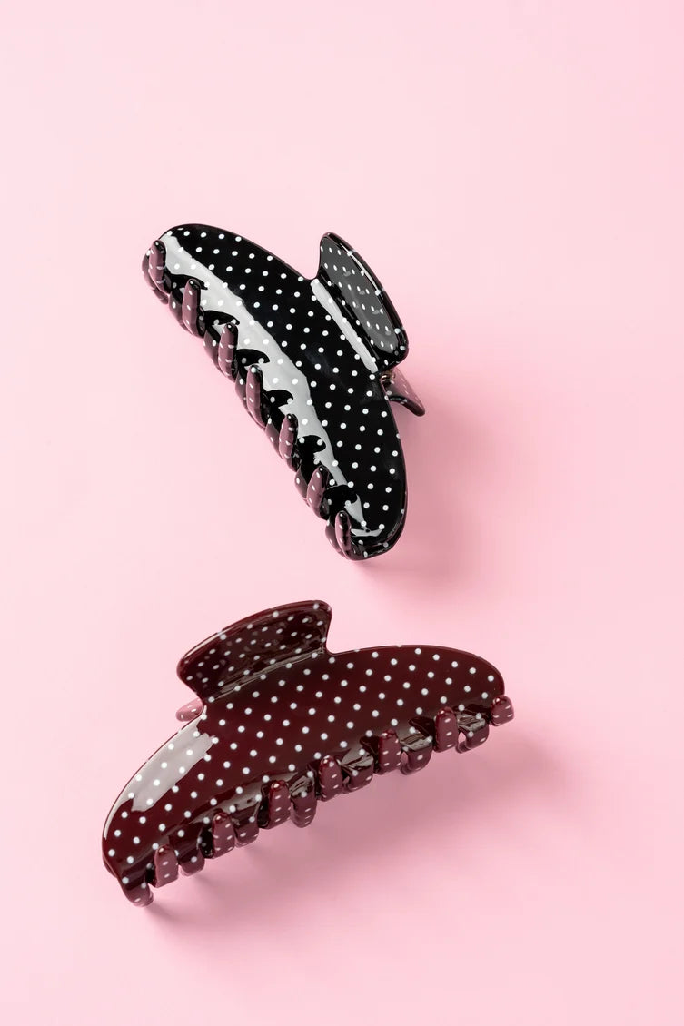 Pixie Woo Black Polka Dot Crescent