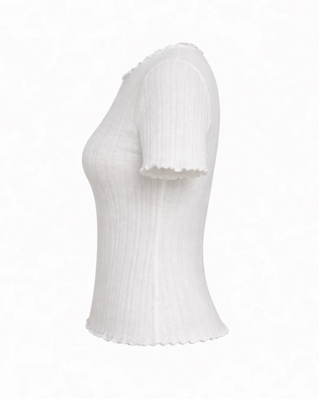 PRIV Chrissy Ruffle Hem Tee