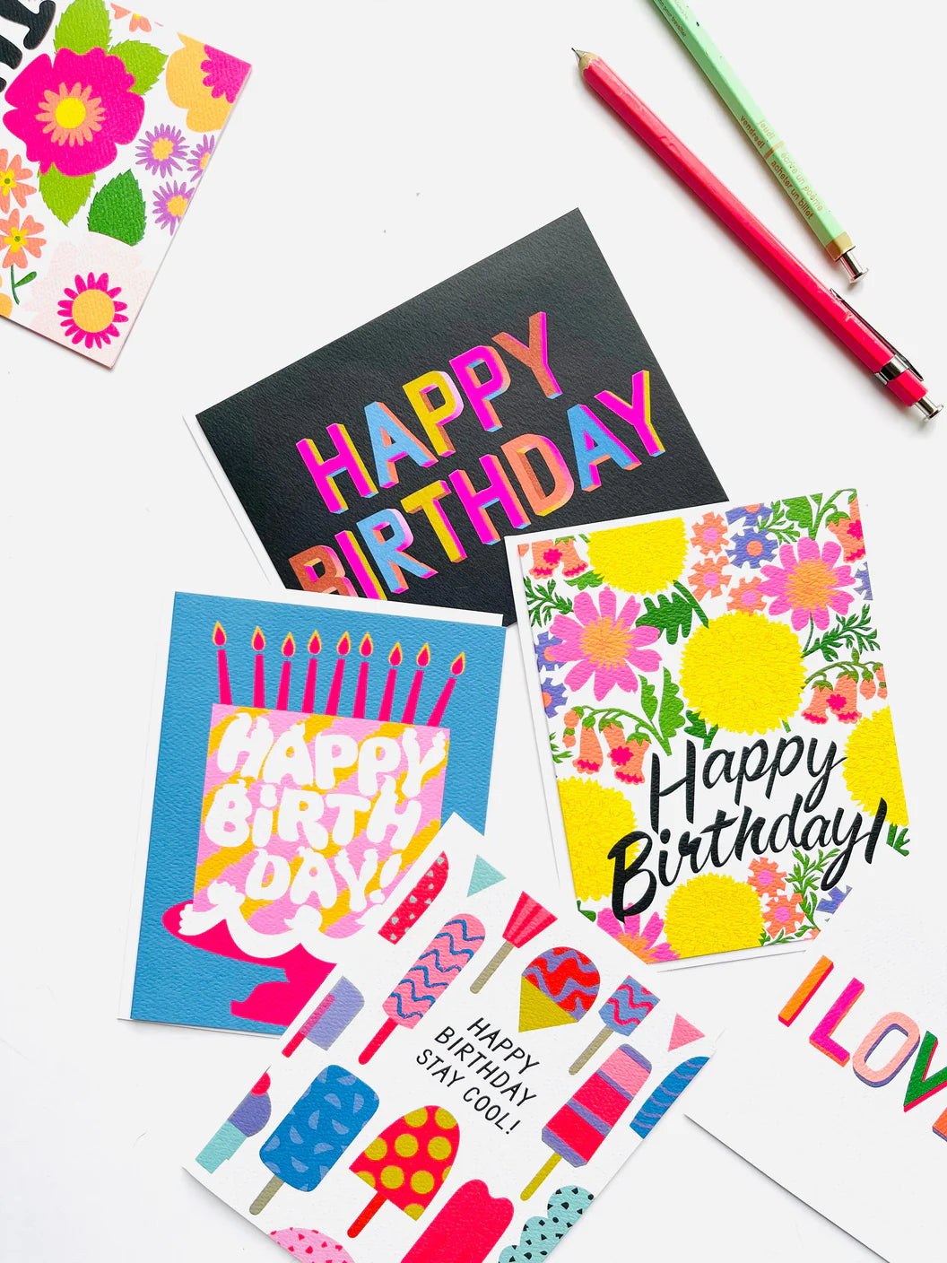 Banquet Jazzy Flowers Birthday Card