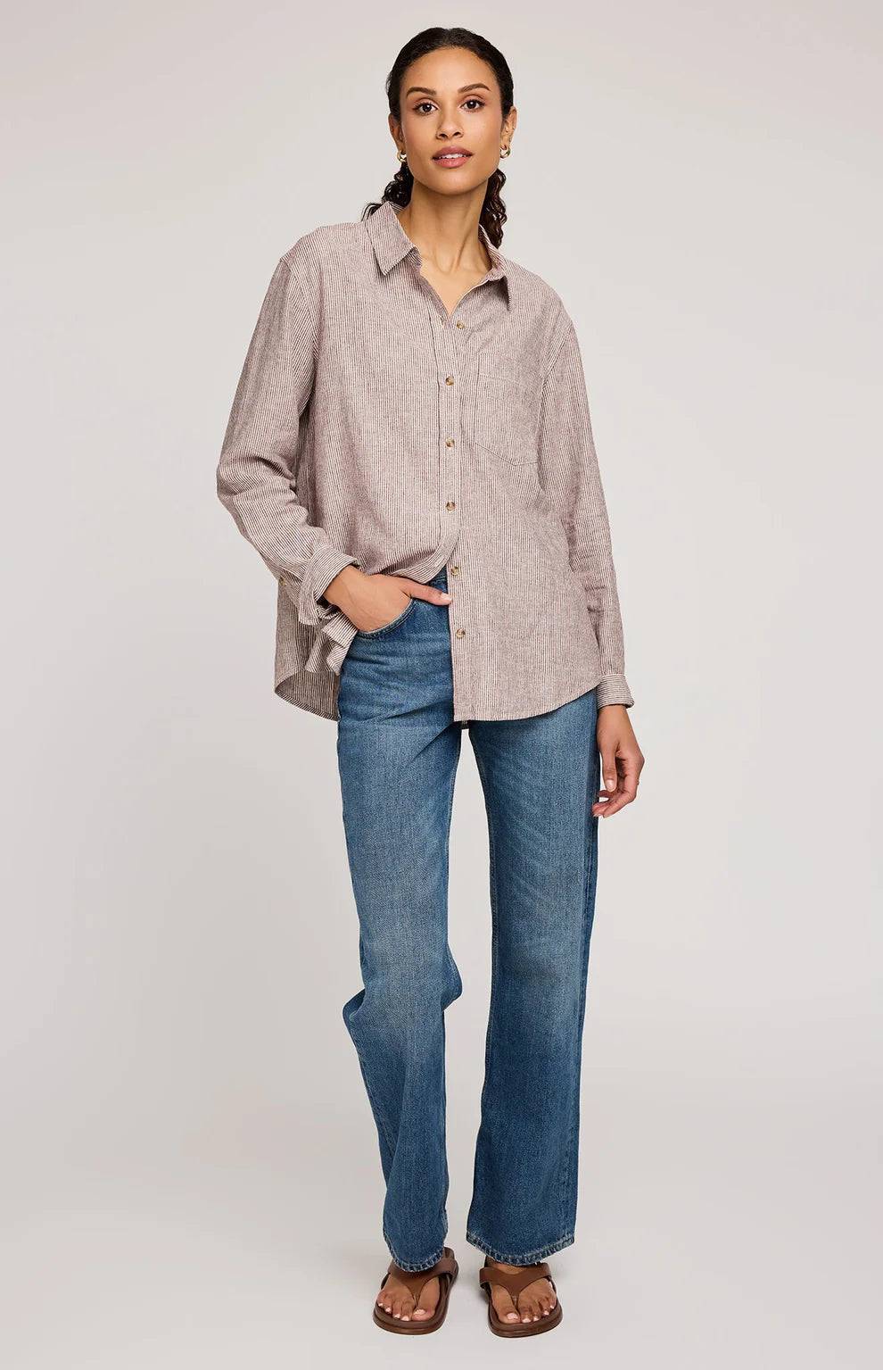 Gentle Fawn Arabella Striped Button Down Shirt