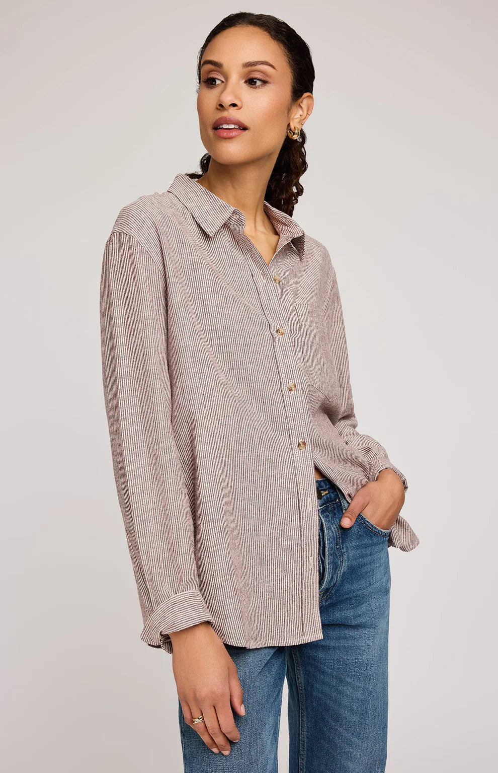 Gentle Fawn Arabella Striped Button Down Shirt