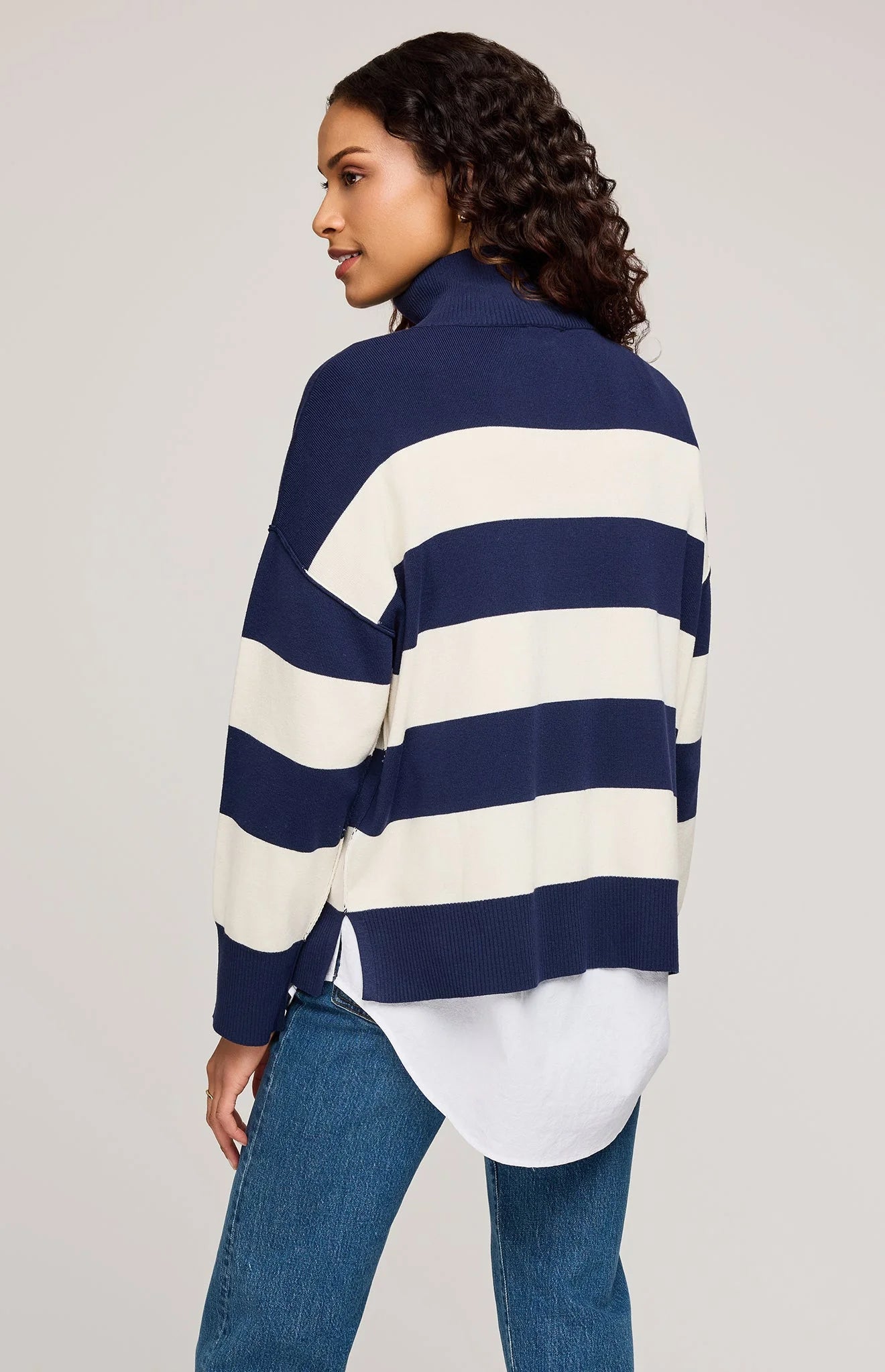 Gentle Fawn Navy Stripe Idris Sweater