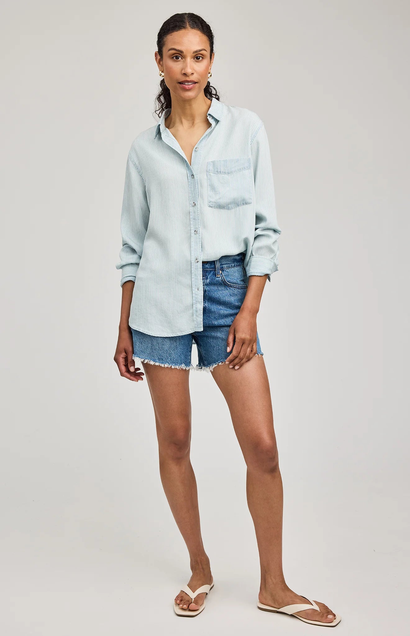 Gentle Fawn Blue Stripe Ozzy Button Down Shirt