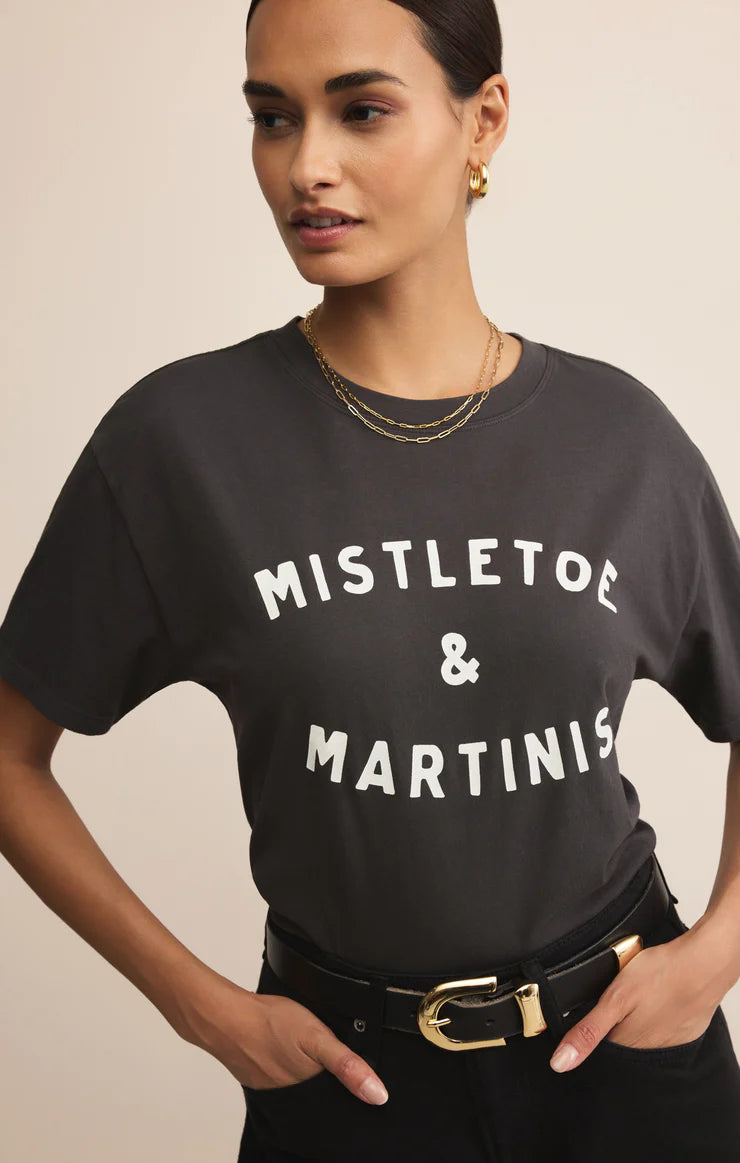 Z Supply Mistletoe Boyfriend Tee