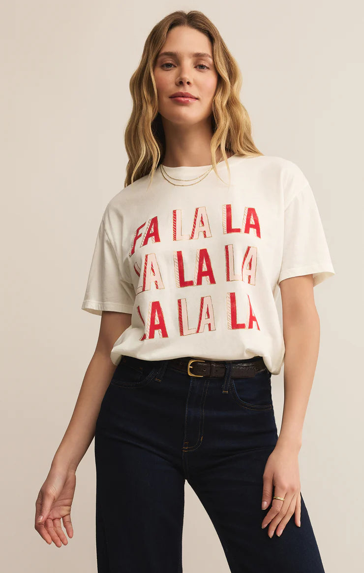 Z Supply FALALALA Boyfriend Tee
