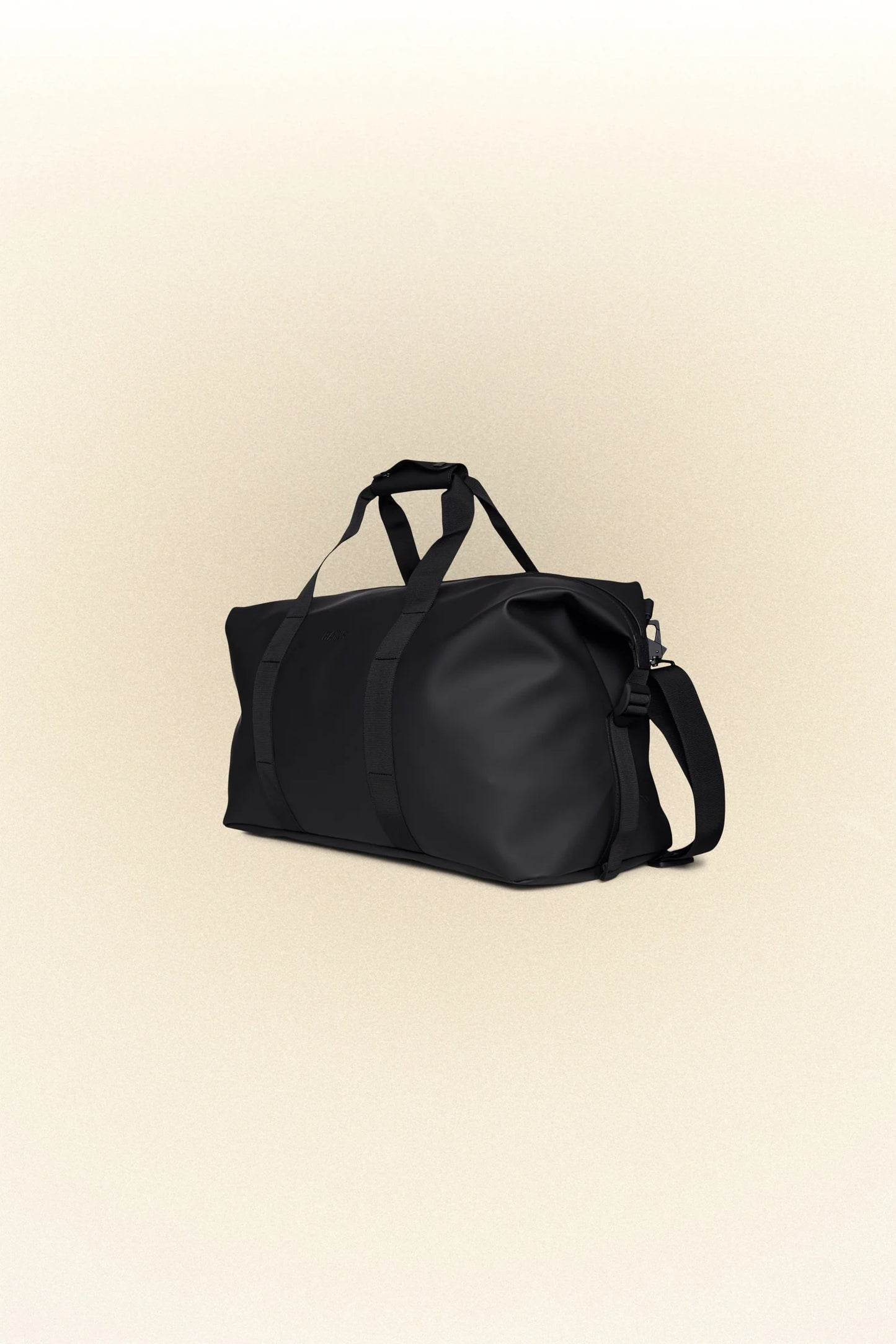 RAINS Black Hilo Weekend Bag