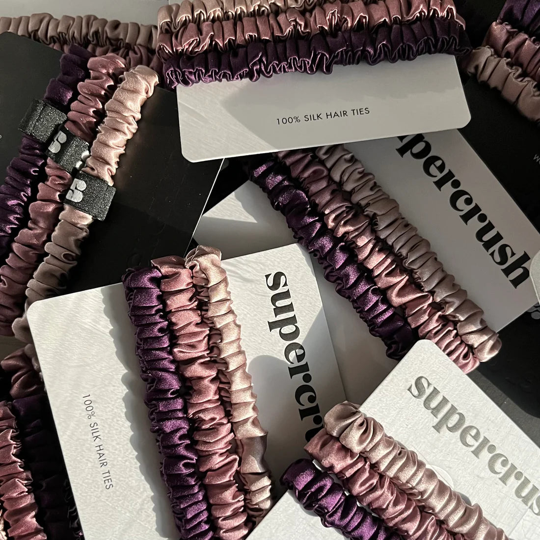 Supercrush Silk Hair Ties | Ultraviolet