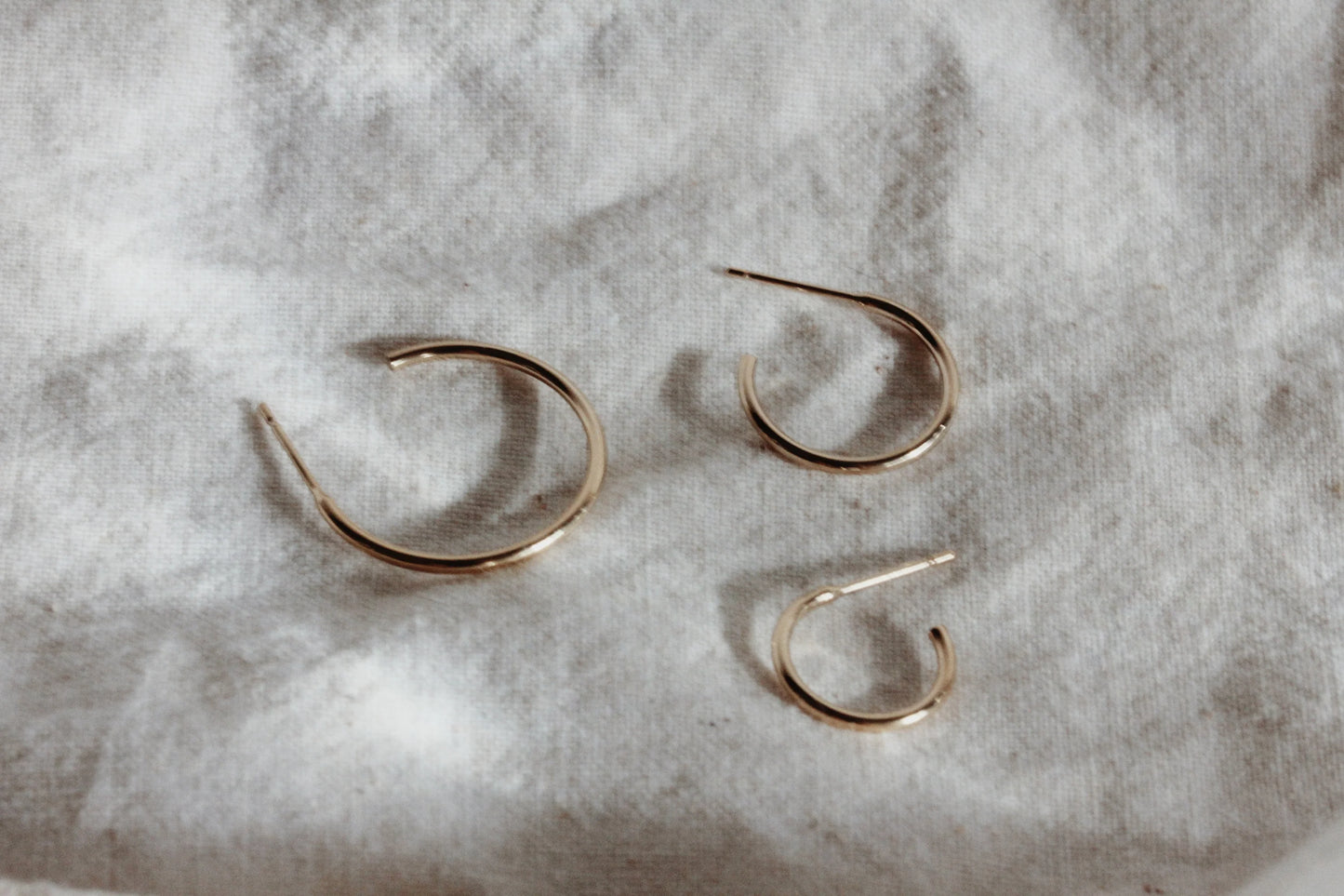 Little Gold 20mm Delaney Hoops