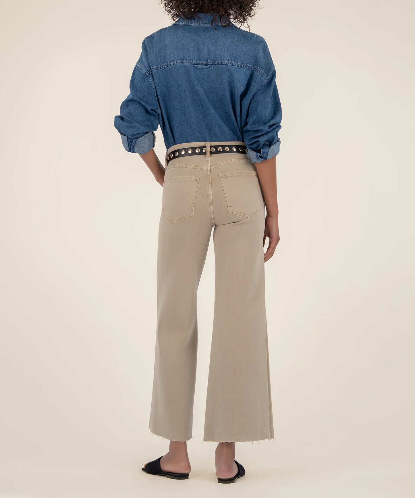Kut from the Kloth Meg High Rise Wide Leg Biscuit Jean
