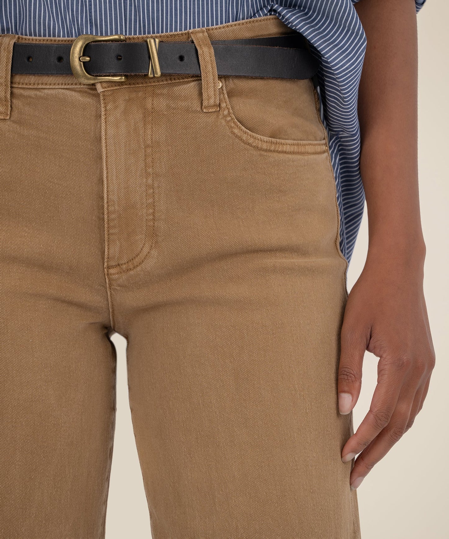 Kut from the Kloth Charlotte High Rise Wide Leg Caramel Jean