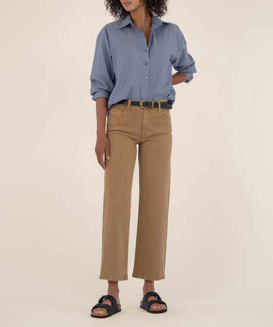 Kut from the Kloth Charlotte High Rise Wide Leg Caramel Jean