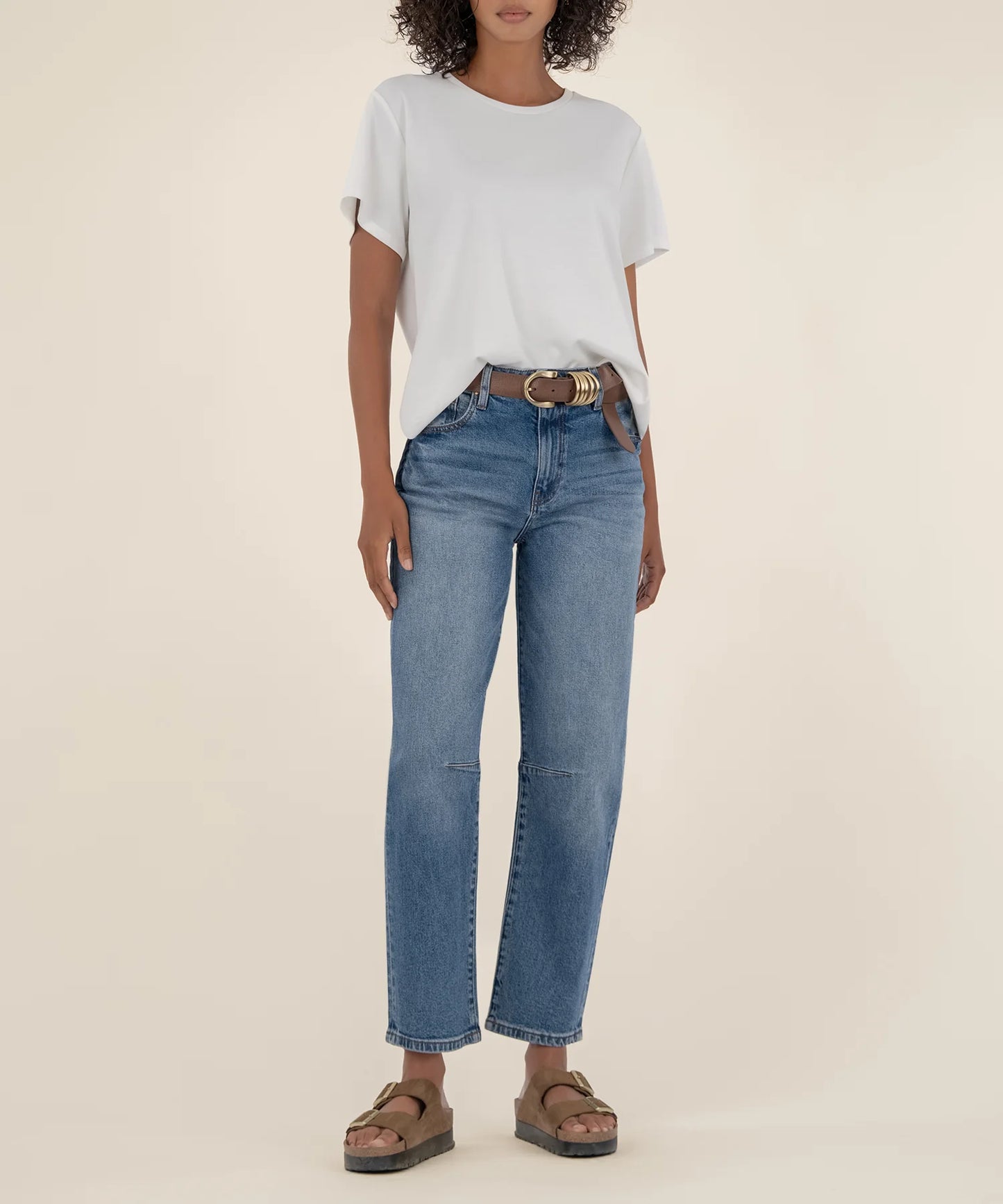 Kut from the Kloth Ashley High Rise Barrel Straight Leg Improving Jean