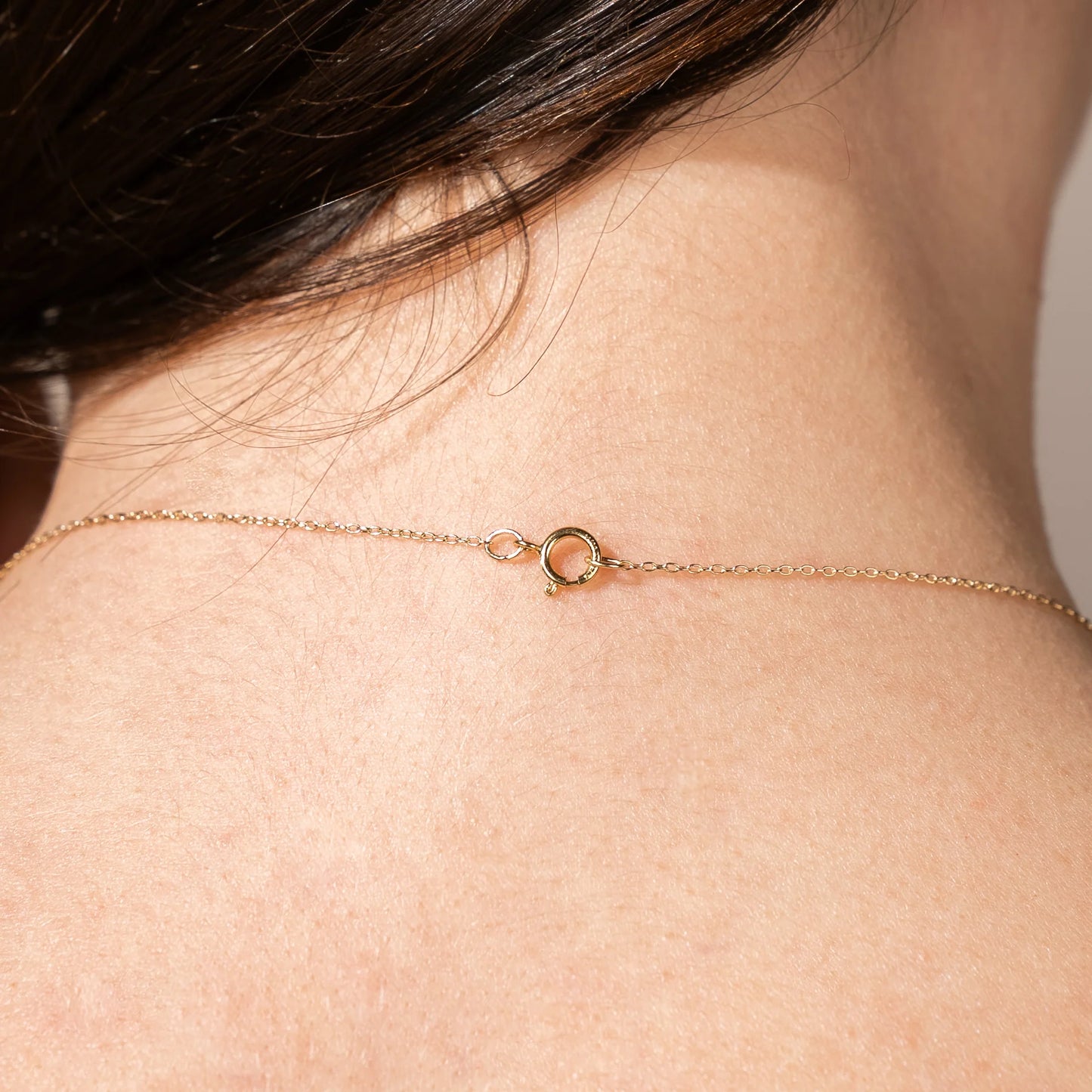 Little Gold Winter Hare Necklace
