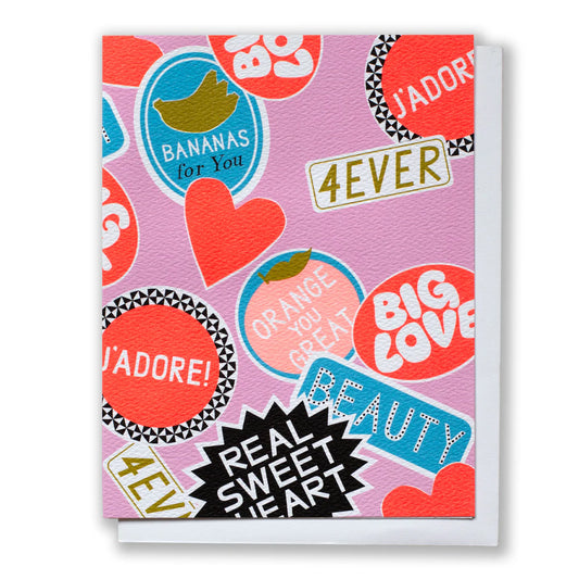 Banquet Sticker Love Note Card - for Valentines, Galentines, Friendship and More!