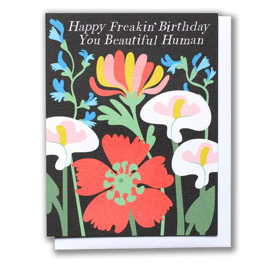 Banquet Beautiful Poppy Happy Freakin' Birthday Card