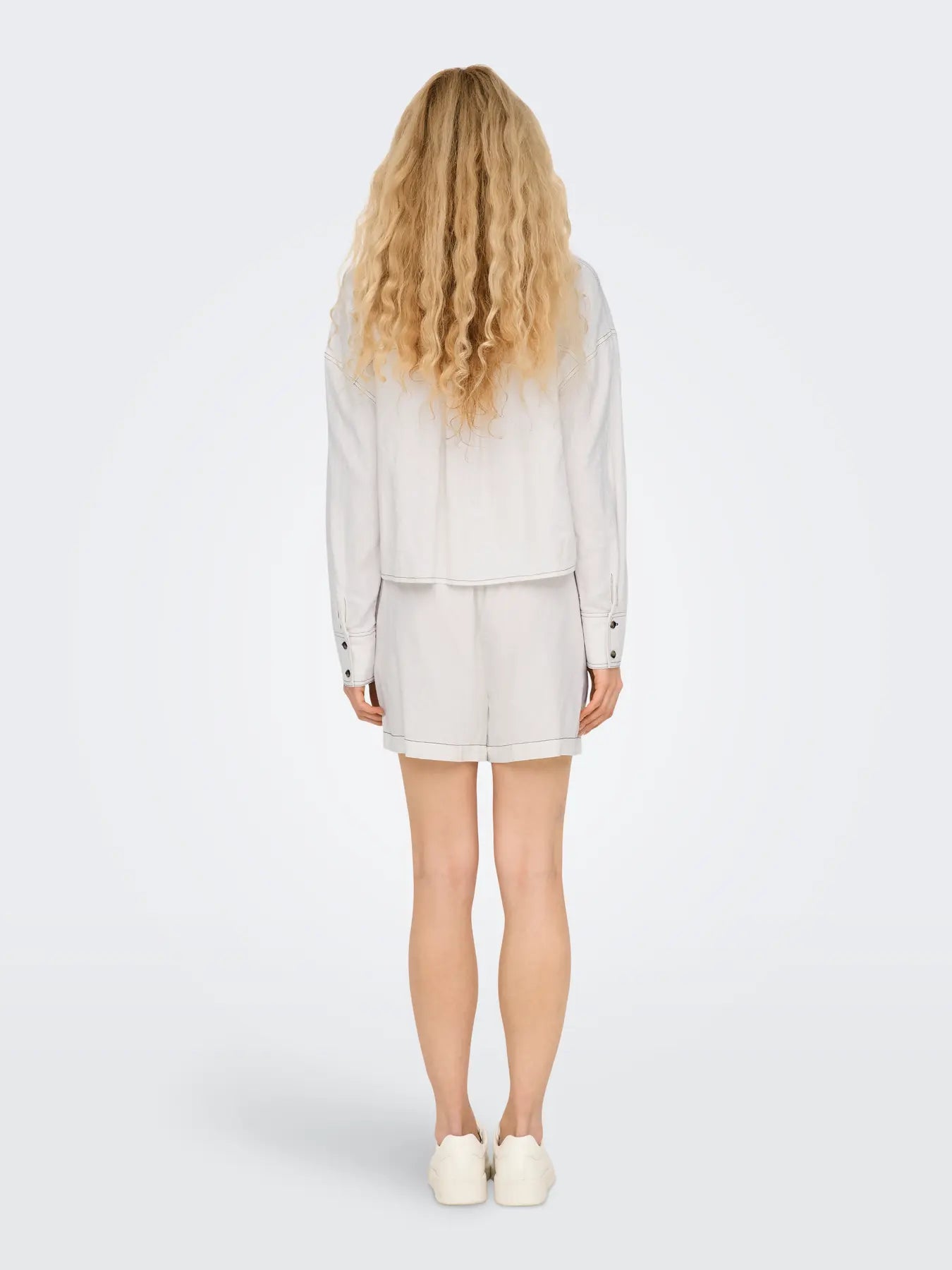 ONLY Caro Long Sleeve Crop Shirt