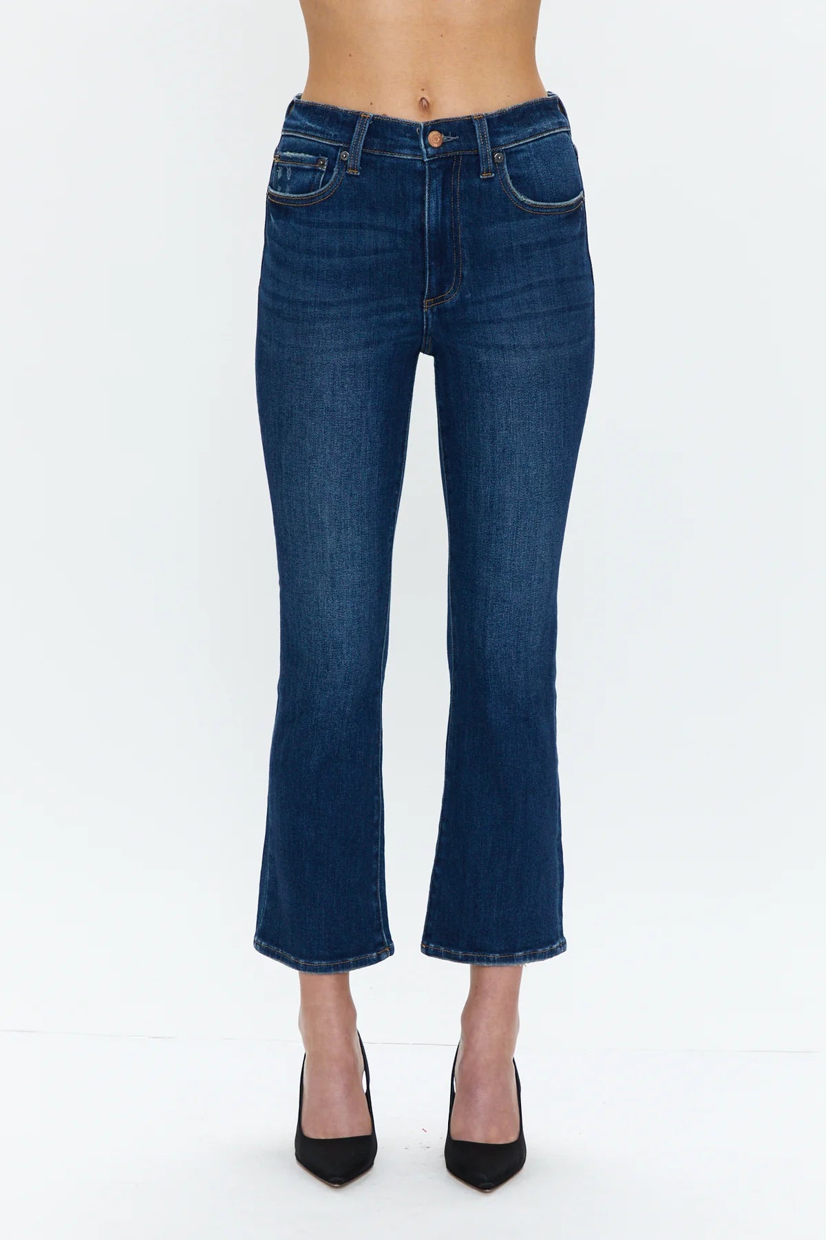 PISTOLA Lennon High Rise Crop Boot Rosslyn Jean