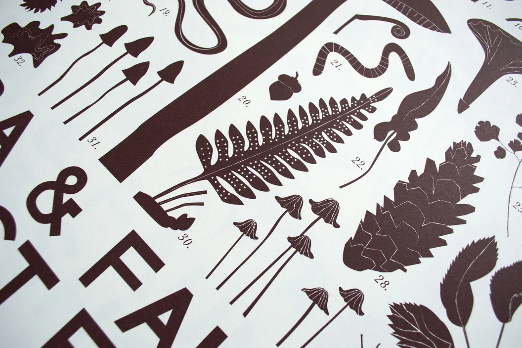 Banquet Flora & Fauna: Forest Floor Screeprint