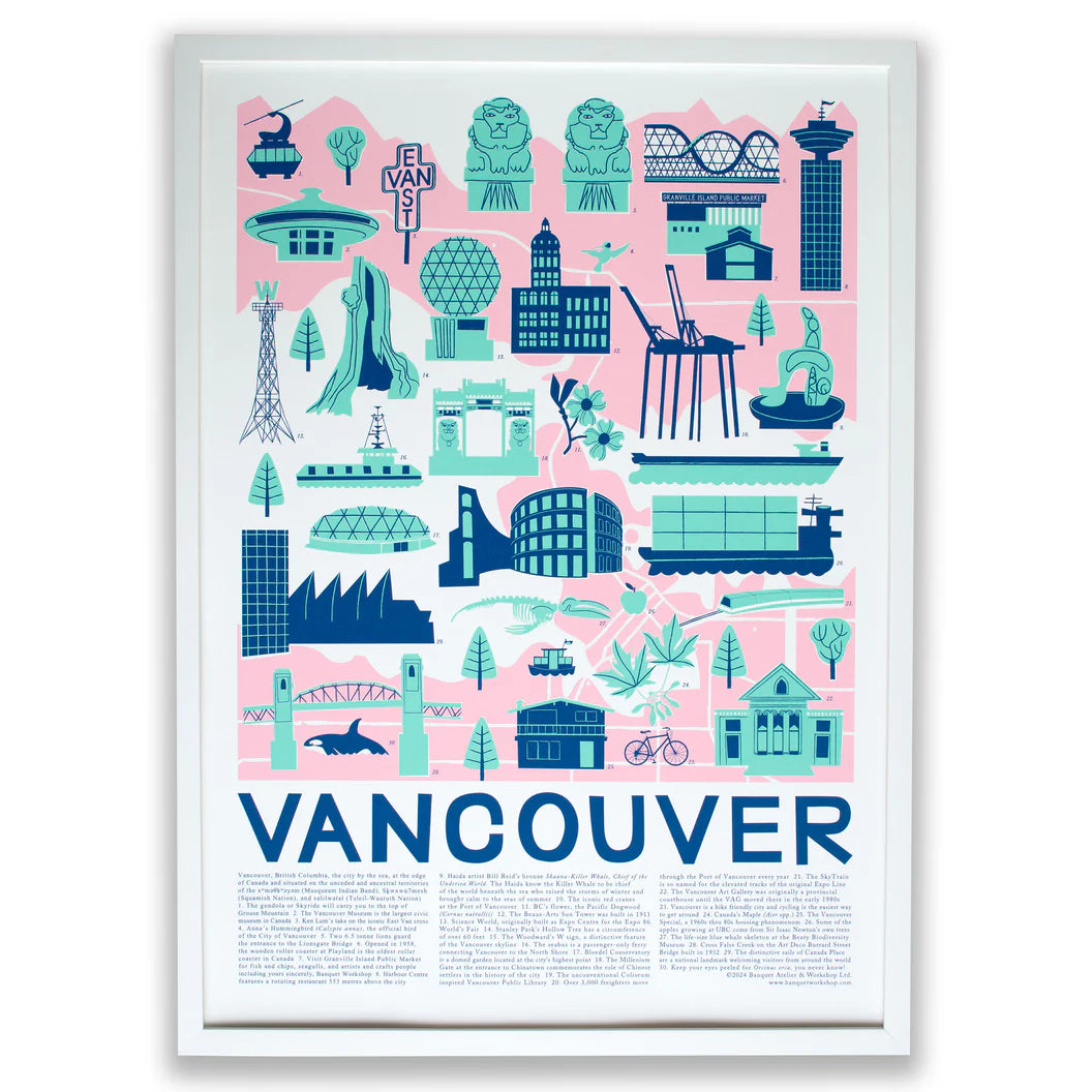 Banquet Atelier & Workshop Welcome to Vancouver Art Print