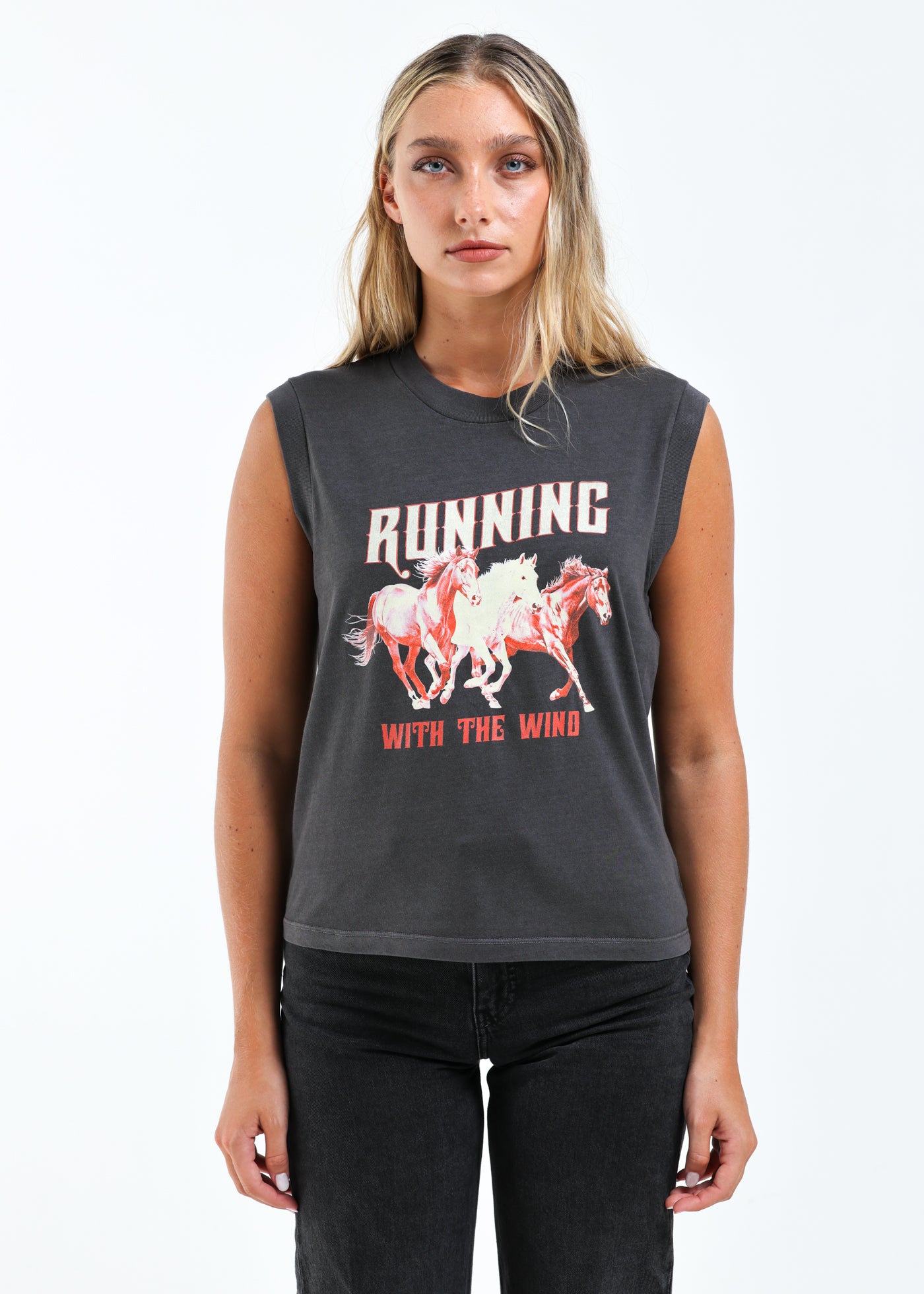 Girl Dangerous Running With the Wind Moto Tee