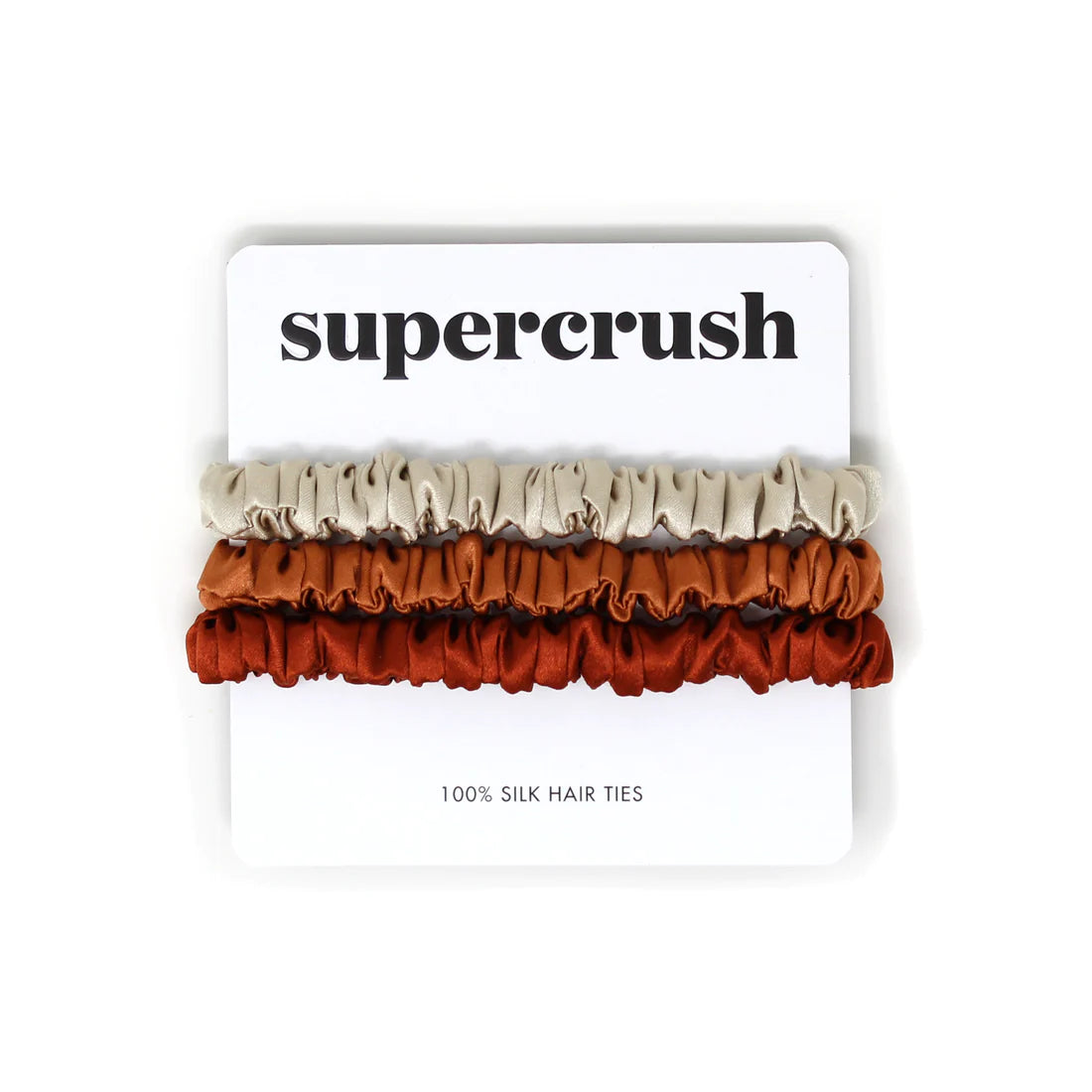 Supercrush Silk Hair Ties | Sienna
