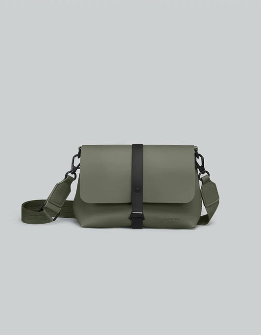 Gaston Luga Olive Spläsh Crossbody Bag