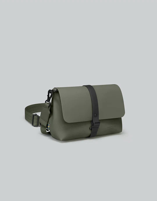 Gaston Luga Olive Spläsh Crossbody Bag