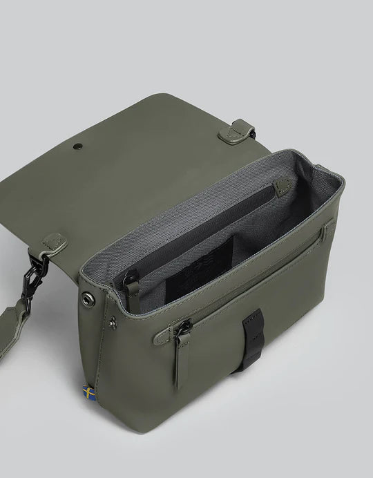 Gaston Luga Olive Spläsh Crossbody Bag