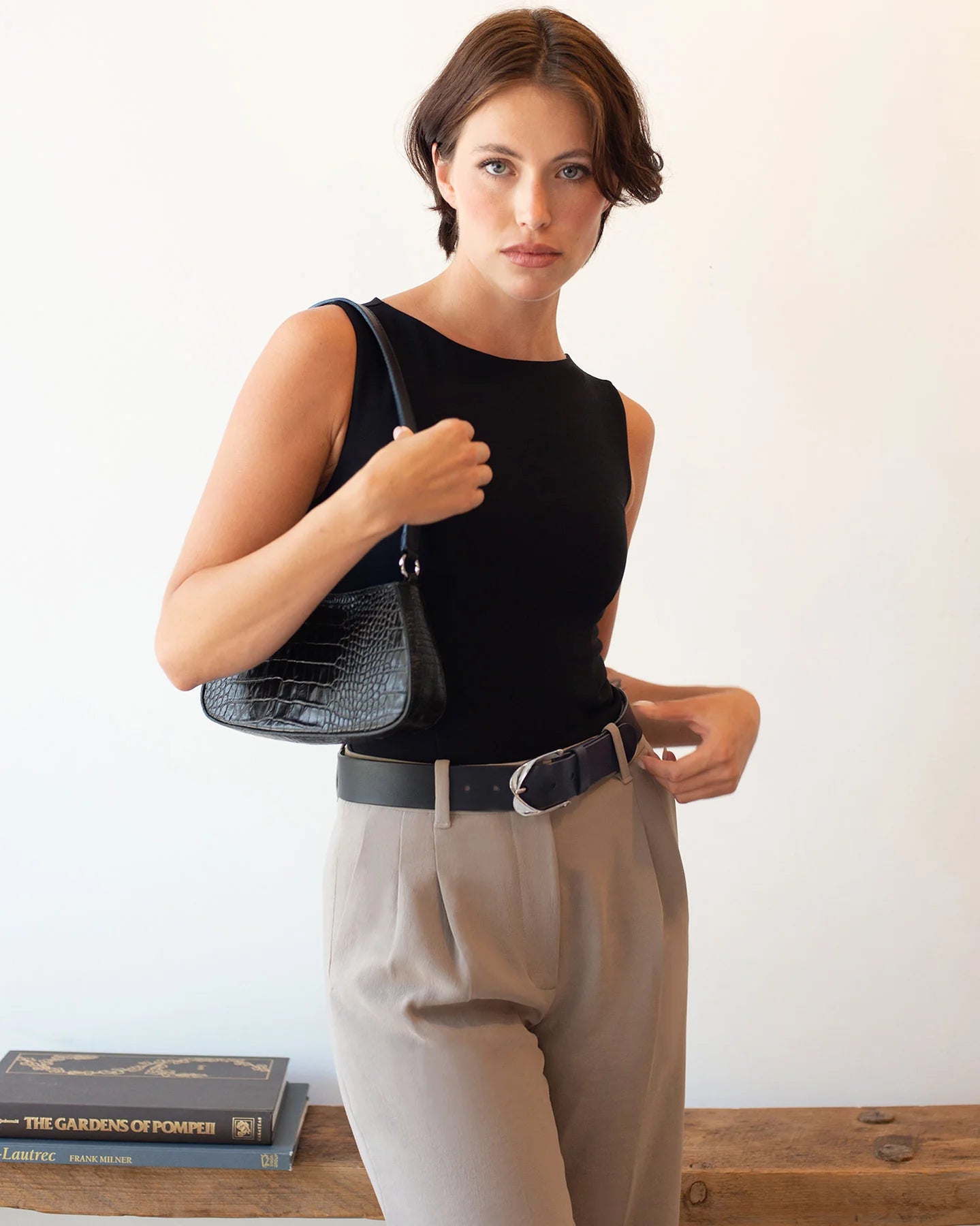 Brave Leather Black Stefani Barcelona Bag