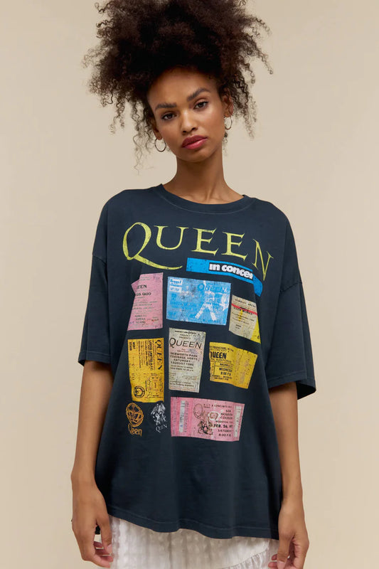 DAYDREAMER Queen Ticket Collage One Size Tee