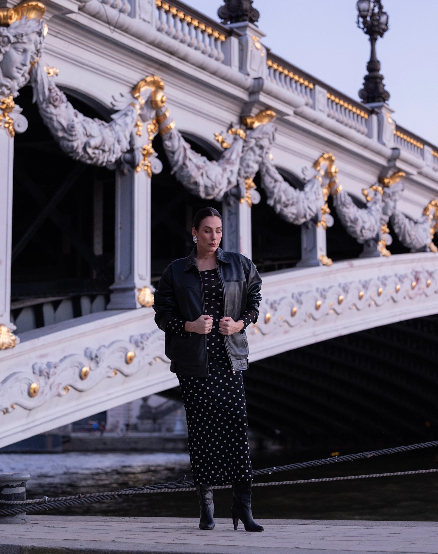 Brunette the Label Mesh Polka Dot Maxi Tube Skirt