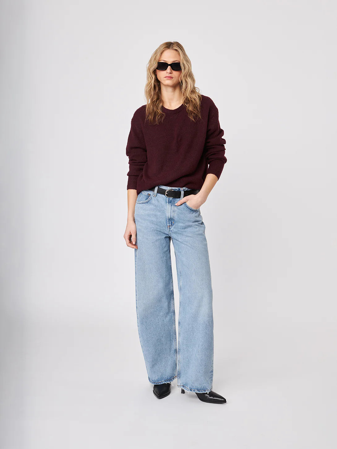John + Jenn Merlot Wilfred Sweater