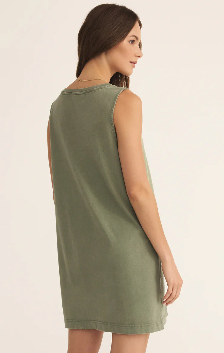 Z Supply Avocado Sloane V-Neck Dress