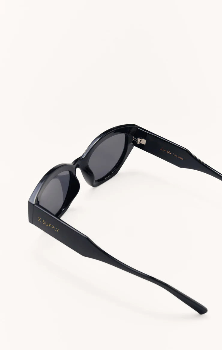 Z Supply Love Sick Polarized Sunglasses- Polished Black
