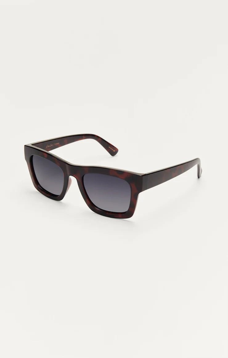 Z Supply Laylow Sunglasses- Brown Tortoise