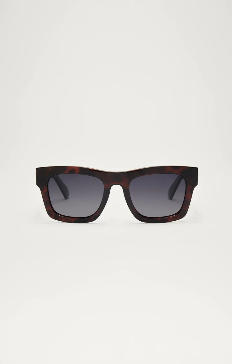 Z Supply Laylow Sunglasses- Brown Tortoise