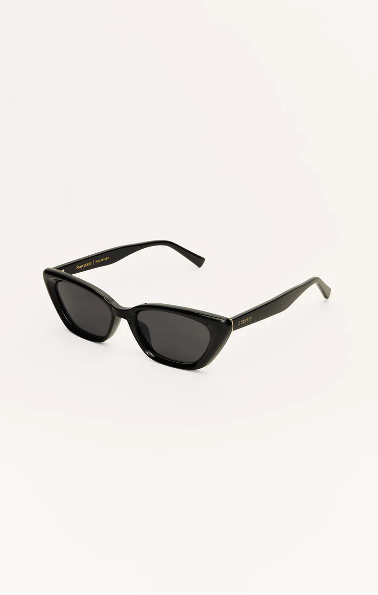 Z Supply Staycation Polarized Sunglasses- Polished Black