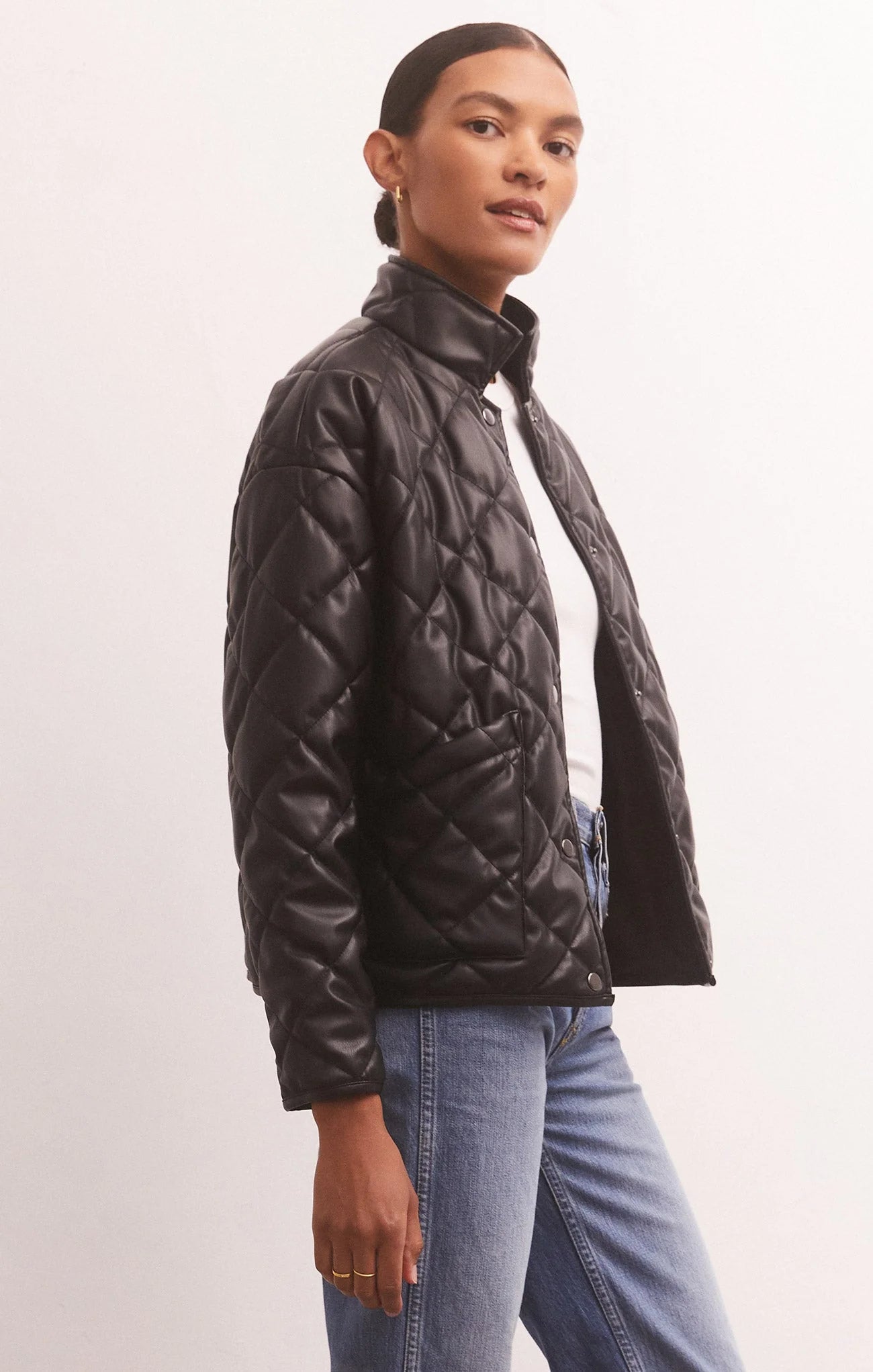 Z Supply Heritage Faux Leather Jacket