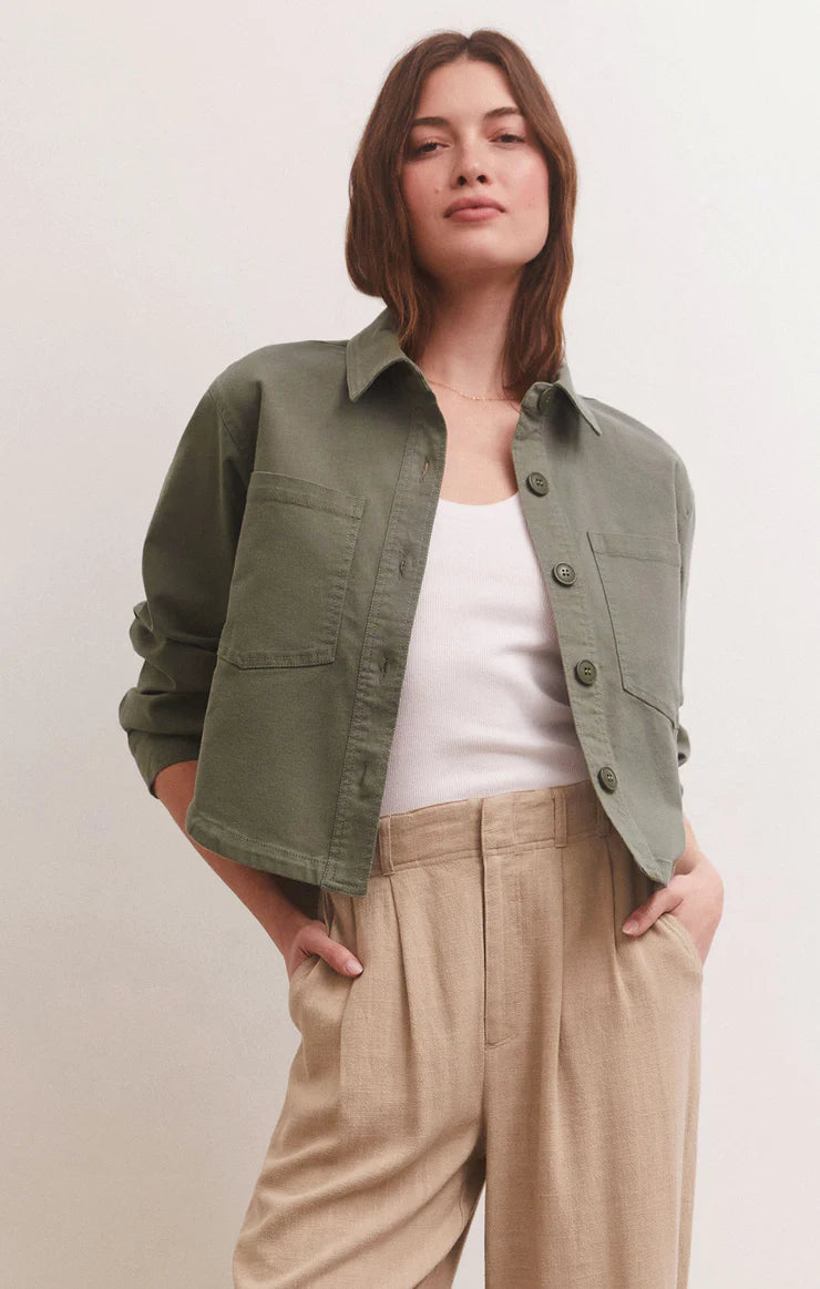 Z Supply Cropped Twill Jacket