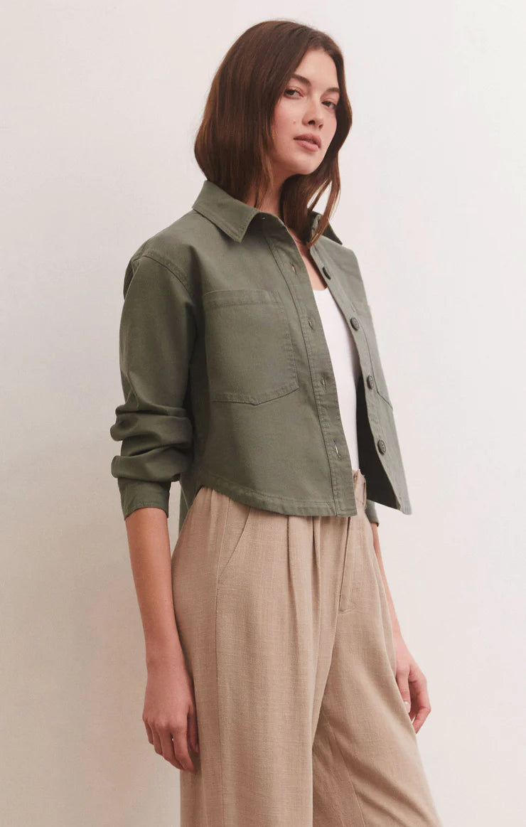 Z Supply Cropped Twill Jacket