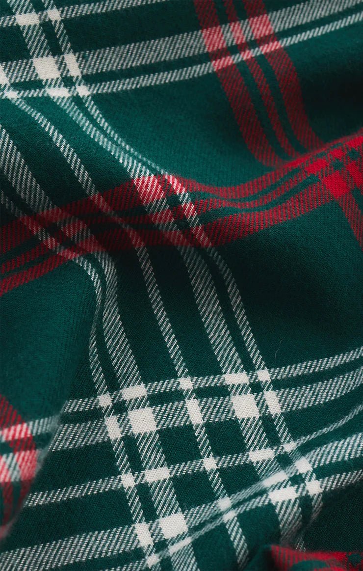 Z Supply Mistletoe Hangout Plaid Pant