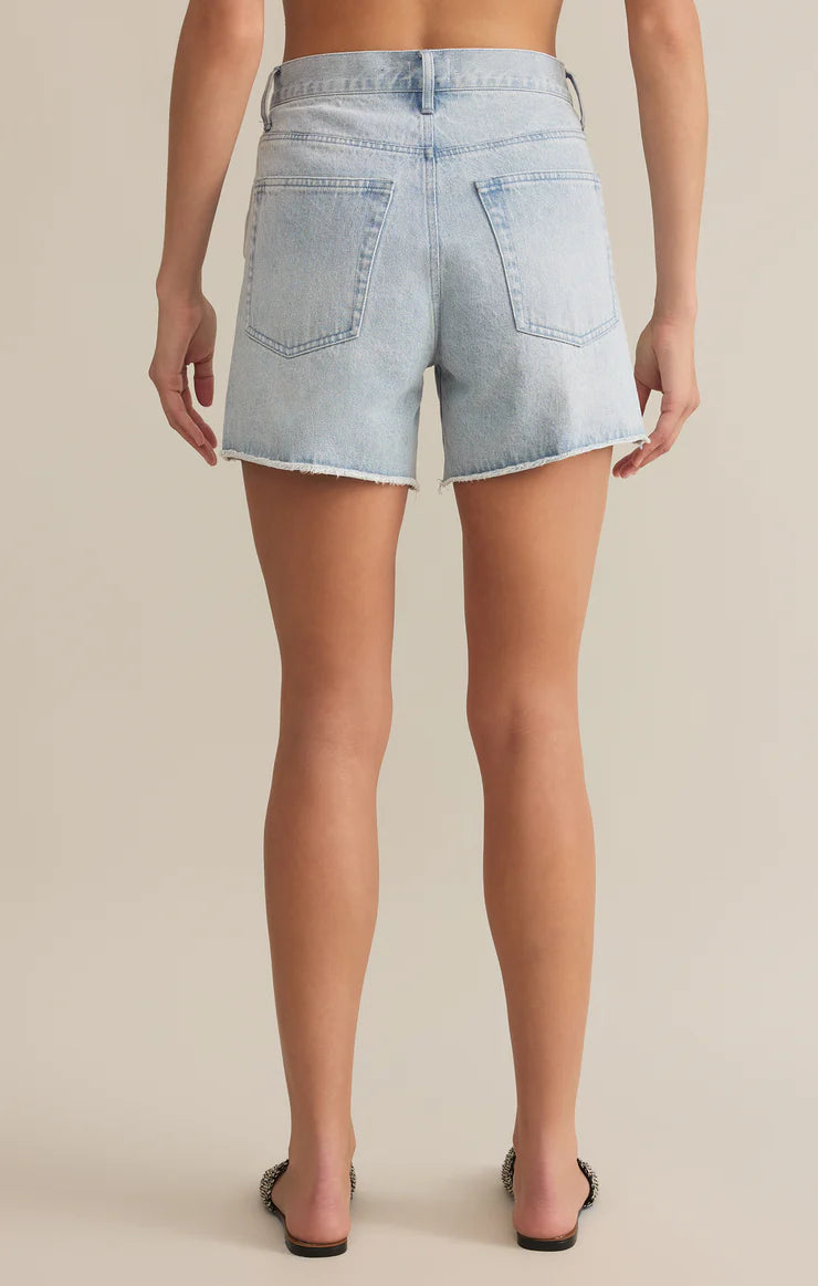 Z Supply Faded Indigo Everyday Hi Rise Denim Short