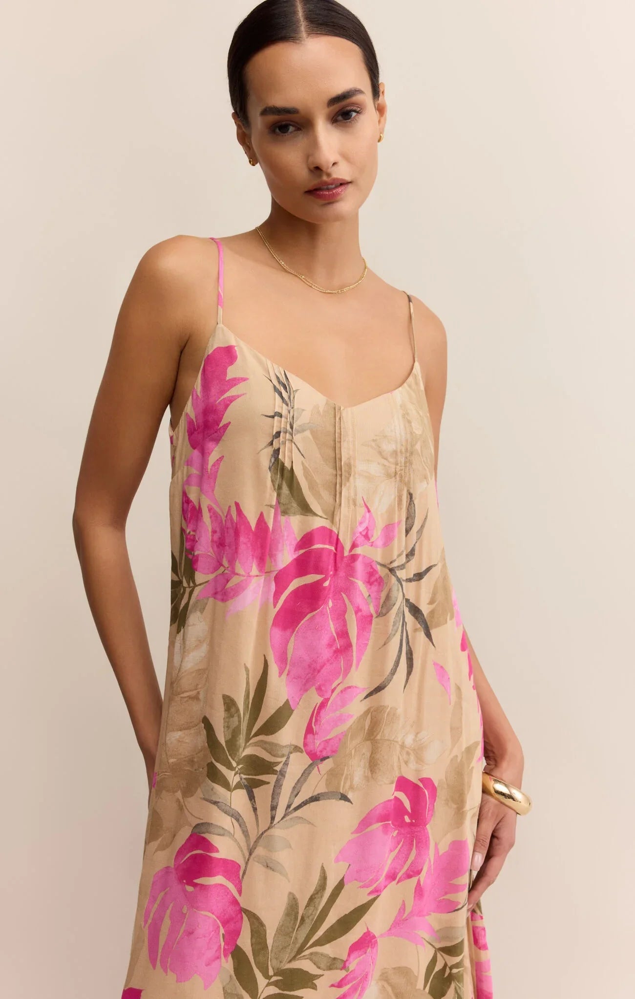 Z Supply Benson Tropical Midi Dress