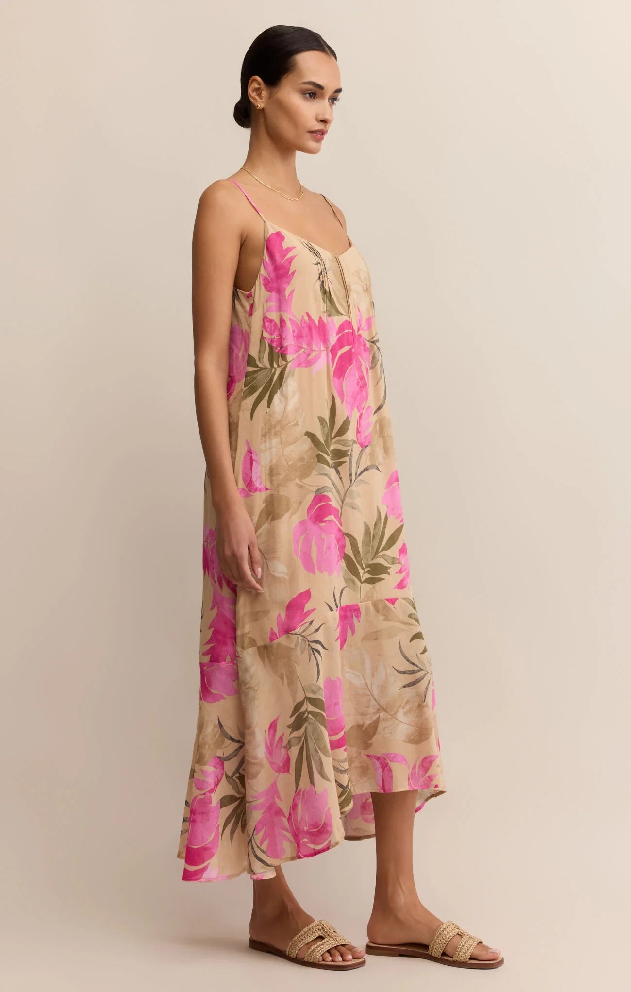 Z Supply Benson Tropical Midi Dress