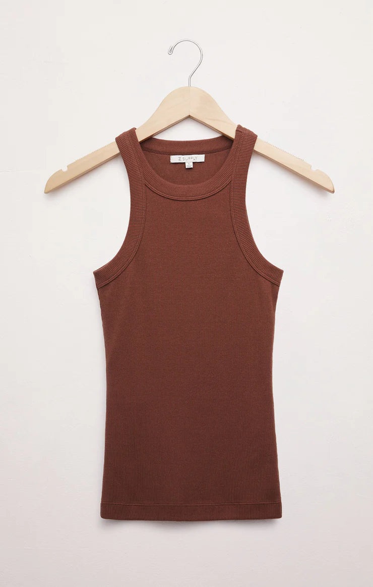 Z Supply Dark Rosewood Lily Rib Tank