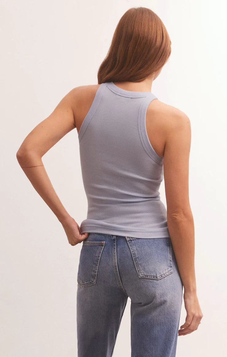 Z Supply Tranquil Waters Lily Rib Tank
