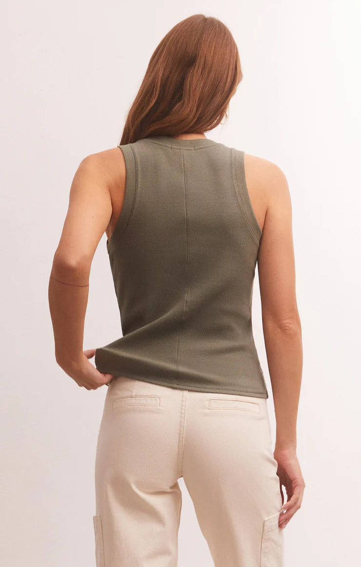 Z Supply Evergreen Sirena Rib Tank