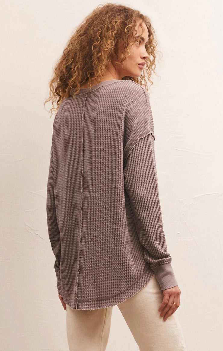 Z Supply Driftwood Thermal Long Sleeve
