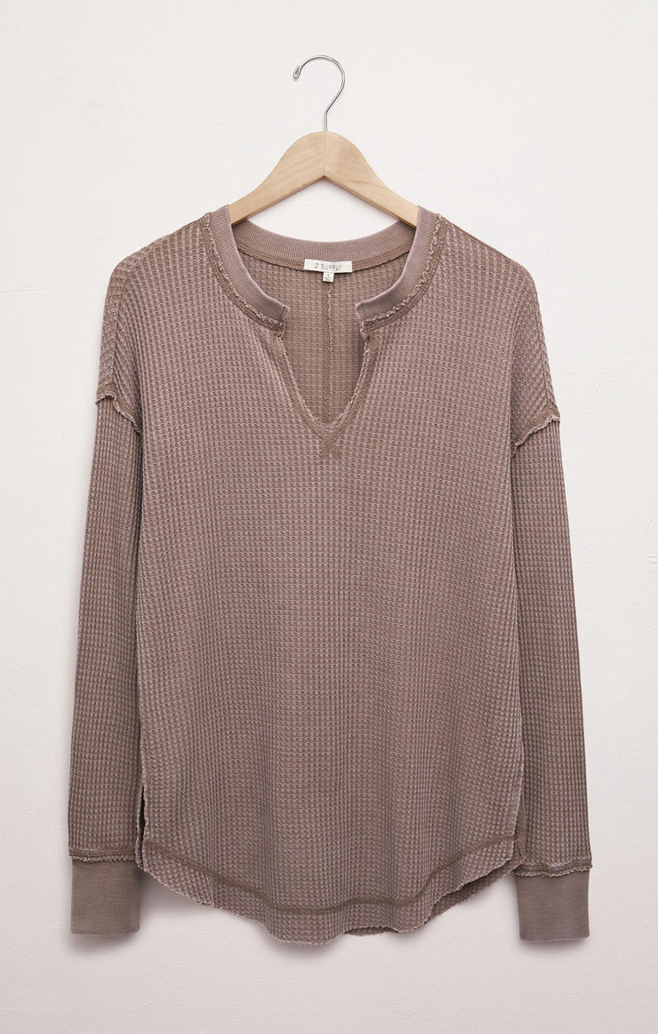 Z Supply Driftwood Thermal Long Sleeve
